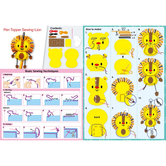 رأسية قلم الخياطة على شكل أسد - AVENIR