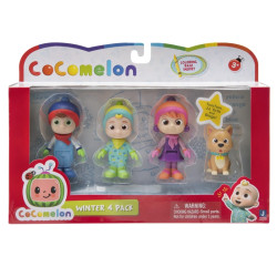 Cocomelon 4 Figure Pack Winter Theme