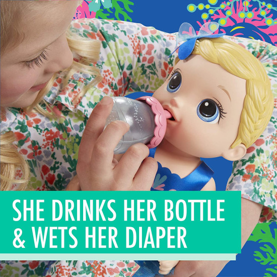 shimmer And Splash Mermaid With Blonde Hair - Baby Alive