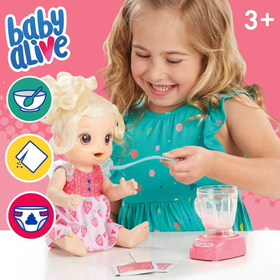 Magical Mixer Baby Doll Strawberry - Baby Alive