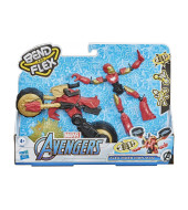 Marvel Avengers Bend & Flex Iron Man With Motorcycle