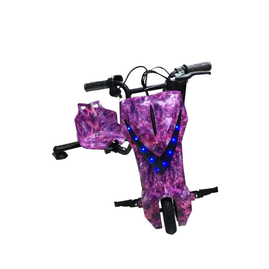 Drifting Electric Power Scooter 3 Wheels - Purple