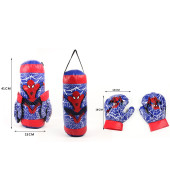 Spiderman Boxing Set Punching Bag With Hand Gloves