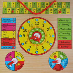 Calendar Clock Toy For Kids