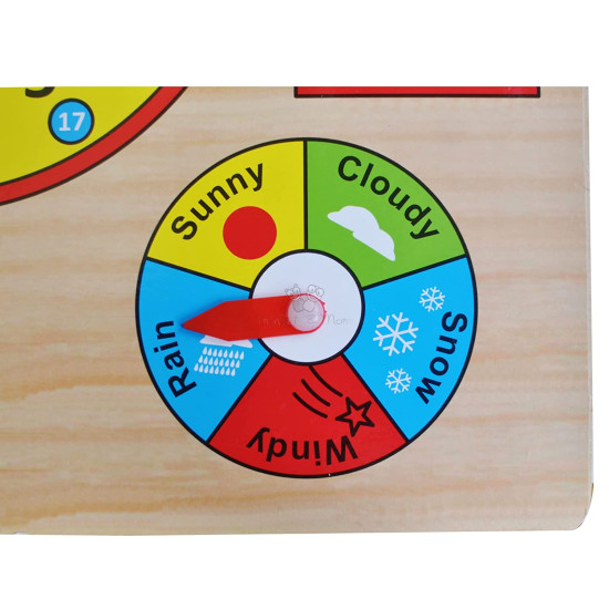 لعبة التقويم على مدار الساعة للأطفال