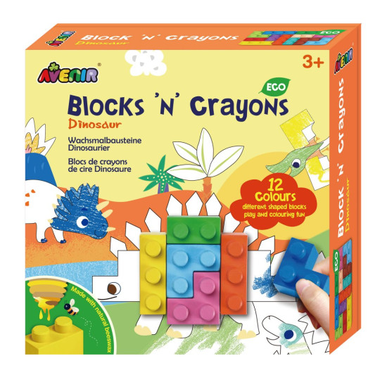 Blocks N Crayons Dinosaur - AVENIR