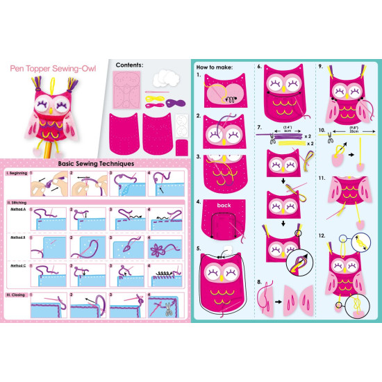 رأسية قلم الخياطة على شكل بومة - AVENIR