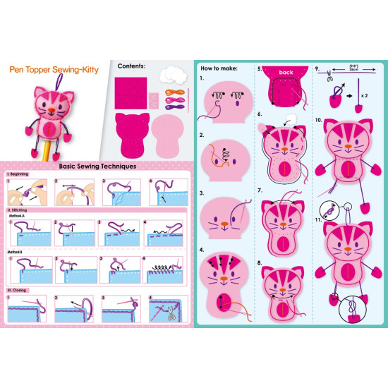 Sewing Pen Topper Kitty - AVENIR