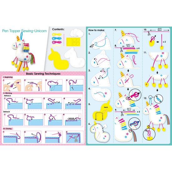 Sewing Pen Topper Unicorn - AVENIR