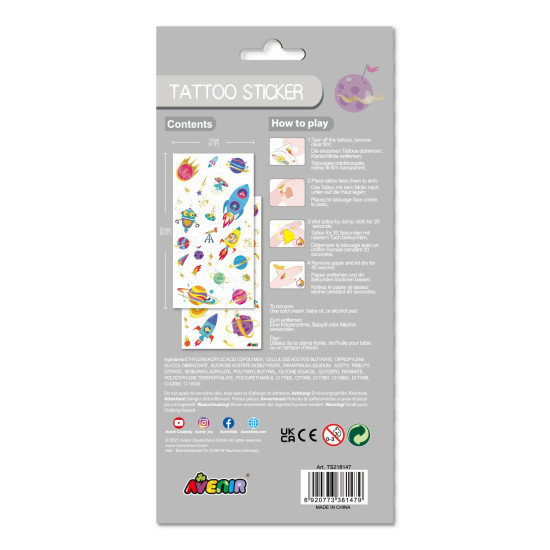 ستيكرات تاتو الفضاء - AVENIR