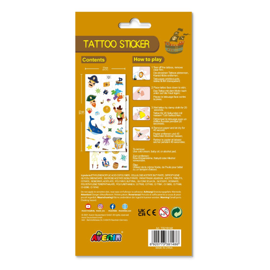 ستيكرات تاتو القرصان - AVENIR