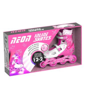 Neon Inline Skates (Size 3-6)- Pink