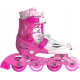 Neon Inline Skates (Size 3-6)- Pink