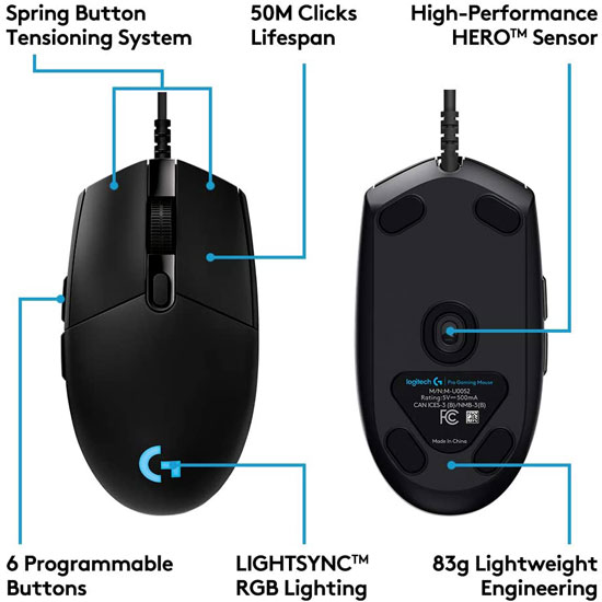 Logitech Gaming Mouse G Pro Hero