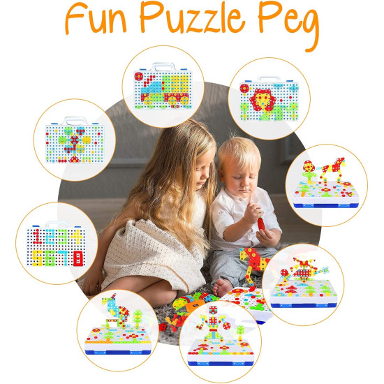 Creative Mosaic Toy Drill Puzzle Set