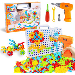 Creative Mosaic Toy Drill Puzzle Set