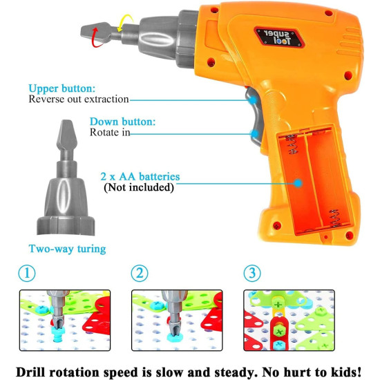 Creative Mosaic Toy Drill Puzzle Set