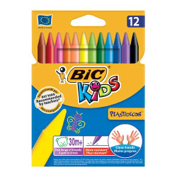 Bic PLASTIDECOR® Crayons 12 Colors