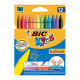 Bic PLASTIDECOR® Crayons 12 Colors