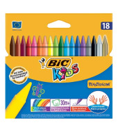 Bic PLASTIDECOR® Crayons 18 Colors