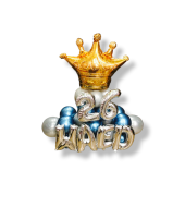 Birthday Balloon with Crown