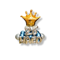 Birthday Balloon with Crown