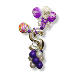 Birthday Balloon with letter