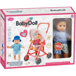 Basmah Baby Doll With Stroller