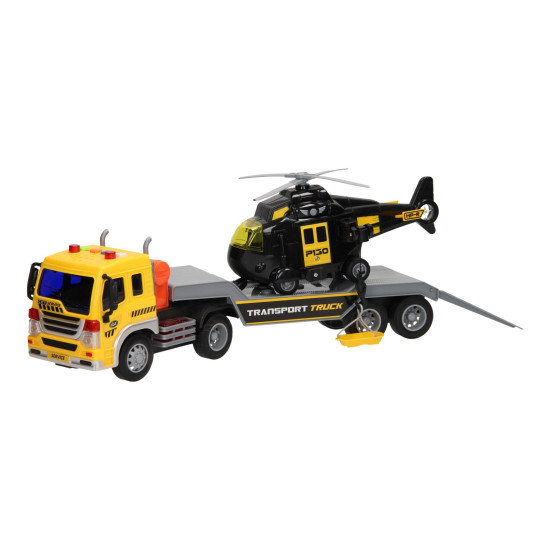 Semi-trailer with Helicopter Light and Sound