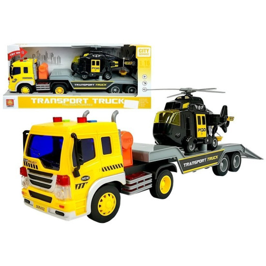 Transport Truck with Helicopter