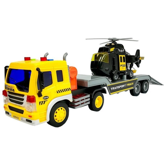 Transport Truck with Helicopter