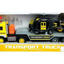 Transport Truck with Helicopter
