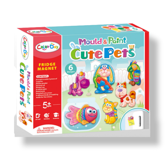 Mould & Paint Cute Pets - Color Day