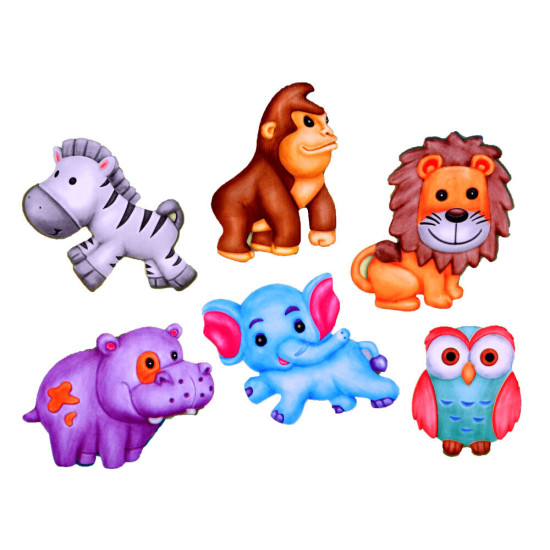 Mould And Paint Wild Animals - Color Day