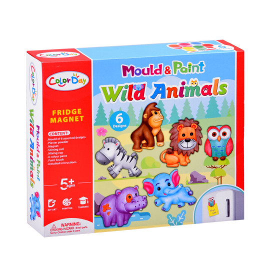 Mould And Paint Wild Animals - Color Day