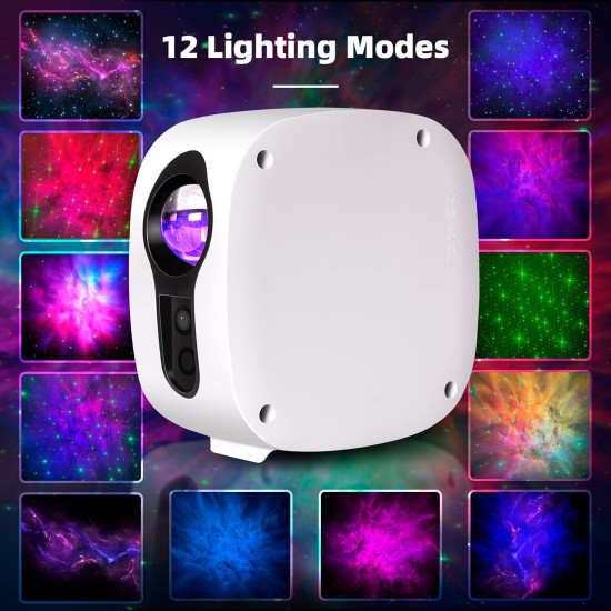 جهاز عرض ضوئي باضاءة ليلية مع مكبر صوت بلوتوث