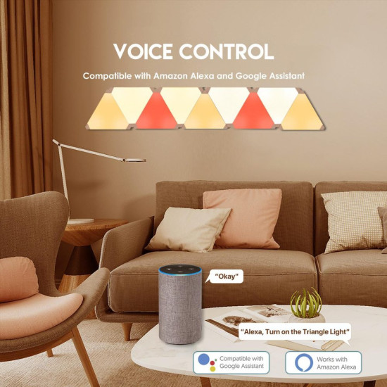 Fantech Smart RGB Triangle Light Panels Set SLP0103 + LA1ALP