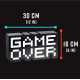 Game Over 8-Bit Pixel Light