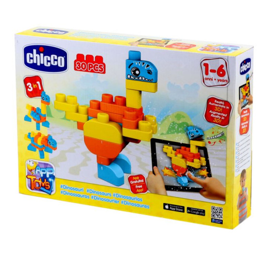 Chicco Blocks Set 30 Pieces Dinosaurs