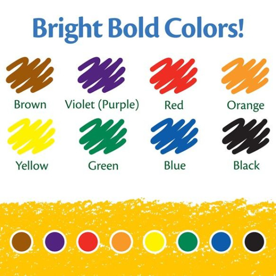 أقلام شمع عدة الوان 