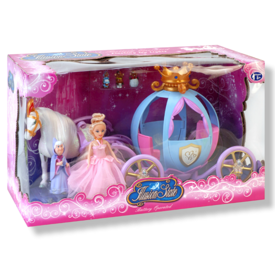 Carriage With Doll And Horse Cinderella