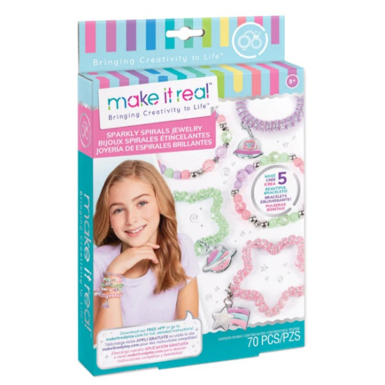 Sparkly Spiral Jewelry Bracelets - Make It Real