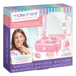 Mirrored Vanity & Cosmetic Kit - Make It Real
