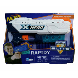 XHERO Shooting Gun With Soft Bullets - Nerf