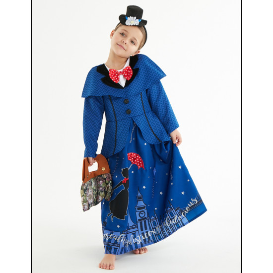 Marry Poppins Dress with Brooch